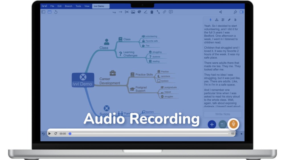 High-quality audio recording and transcription