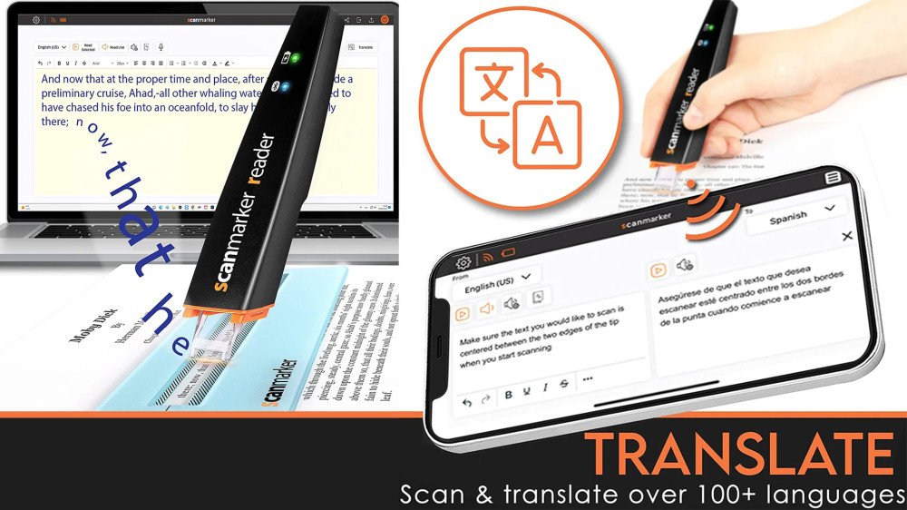 More than 70 language capabilities in scanning and translating