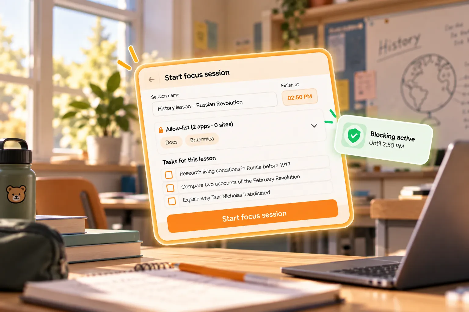 Teacher-guided. Student-activated. Focus enabled.